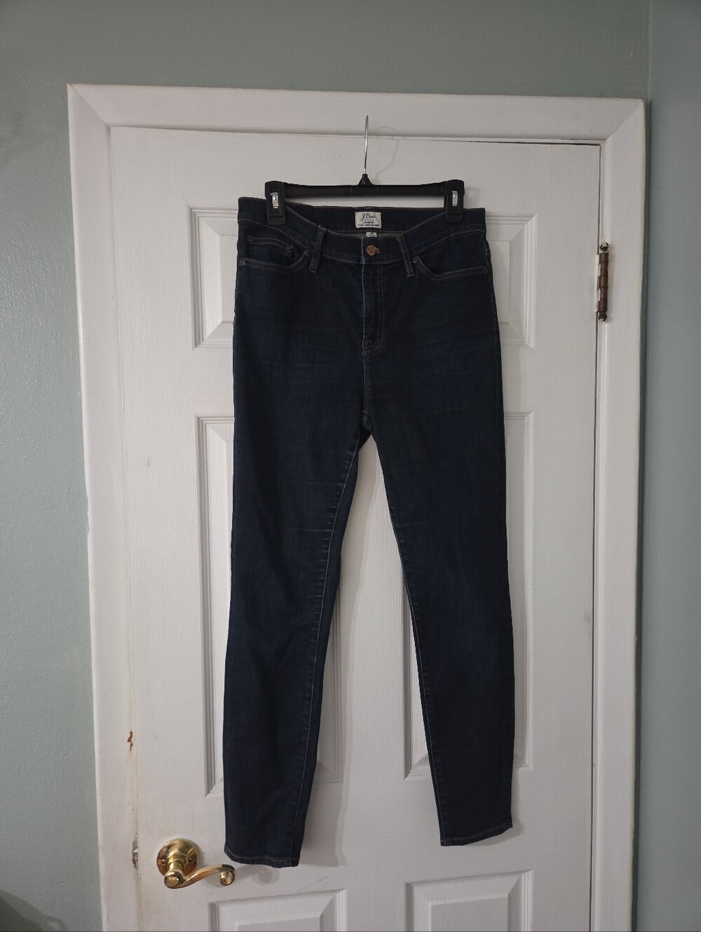 Women's J Crew "Lookout" High Rise Skinny Jeans Stretch Denim.  30